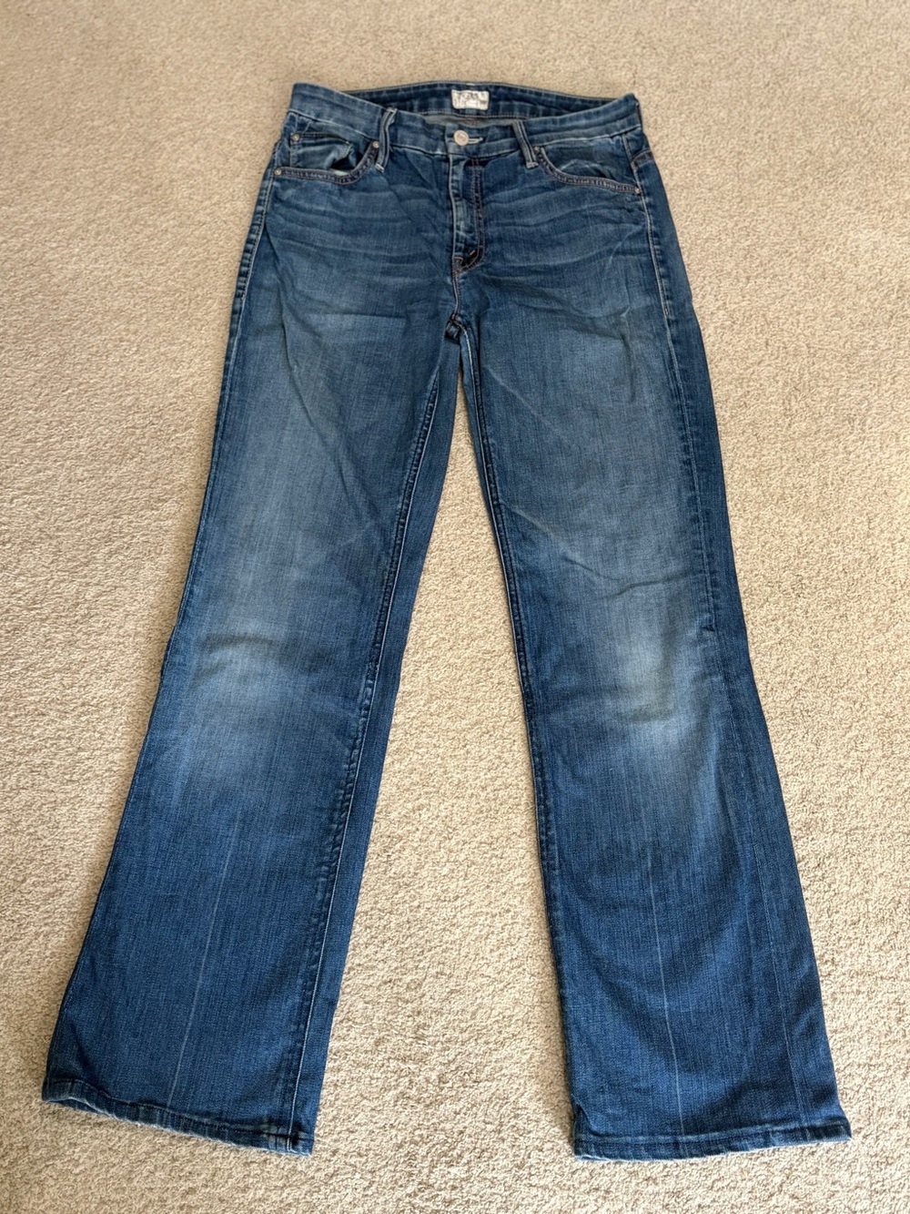Mother Straight Leg Jeans, Women’s Size 27 ‘The Melow Drama’ Denim Jeans